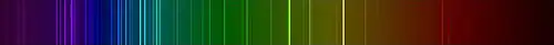 Krypton line spectrum