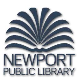 The logo of the Newport Public Library