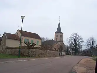The church in Lacanche