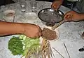 Linut - a sticky concoction made from sago starch.[24]
