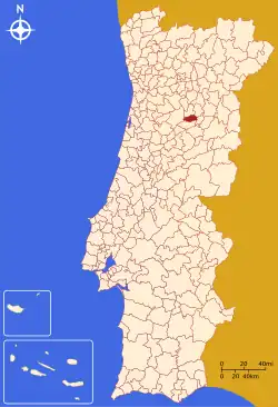 Location within Viseu district