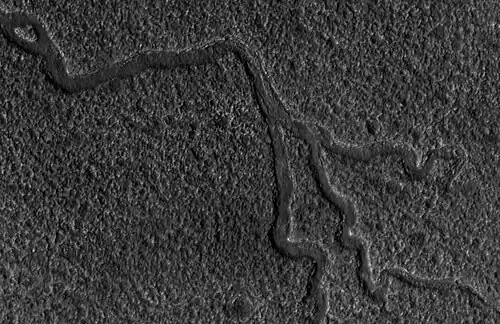 Channels in Lyot as seen by HiRISE
