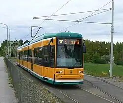 Flexity Classic on the tramway in Norrköping, Sweden