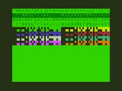 MC6847T1 Standard character set