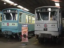 Left MF 67D, right Zebulon at RATP museum