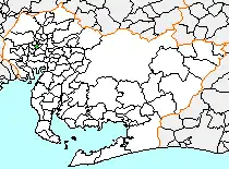 Location of Shinkawa in Aichi Prefecture