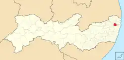 Location in Pernambuco state