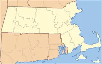 Location in Massachusetts