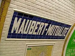 Station sign