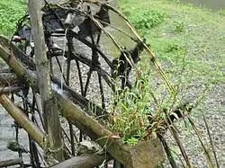 Traditional Miao irrigation system made entirely of wood planks (Yunnan Province)