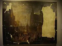 Graoully, procession of Saint Marc, 1631, Auguste Migette, 1846, kept in Cour d'Or museums