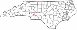 Location of Locust, North Carolina