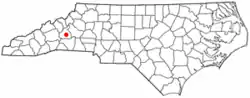 Location of Marion, North Carolina