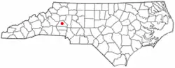 Location of Newton, North Carolina
