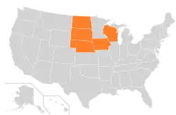 Location of teams in {{{title}}}