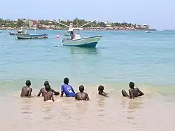 Ngor Island seen from the village of Ngor (Dakar)