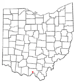 Location of Rosemount, Ohio