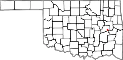 Location in Oklahoma