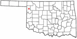 Location of Gage, Oklahoma