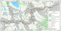 Map of the path