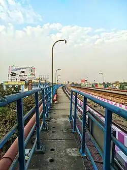 Outer view of the Behala Chowrasta metro station