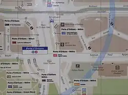 an image of a map showing the position and attributes of places
