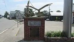1957 Cairn of Peace located on the corner of Main and Elm Streets in Peebles.