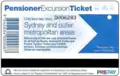 Pensioner Excursion Ticket