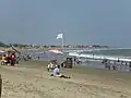 southern view of the beach