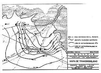 Fig. P4. The permeability and transmissivity of the aquifer diminishes towards the end of the alluvial fan