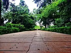 Pathway leading to Ramagrama stupa