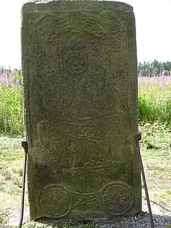 Front face, containing Pictish ideograms