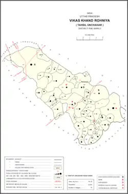 Map showing Ukraine (#156) in Rohaniya CD block