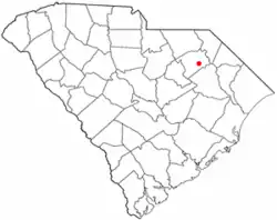 Location of Darlington, South Carolina