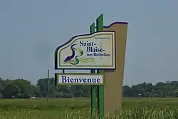 Saint-Blaise-sur-Richelieu welcome sign