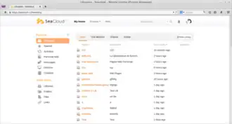 Seafile 3.1.3 web interface screenshot