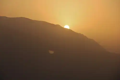 Golden hour in Shiraz viewing Mt. Derak