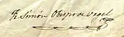 Simó de Guardiola i Hortoneda's signature