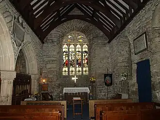 The Lady chapel in the south aisle