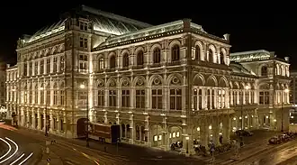Rear of the opera house, showing the stage wings