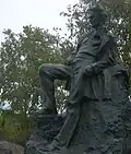 Strindberg statue in Bellevue