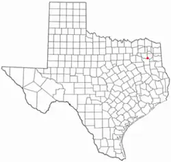 Location of Big Sandy, Texas