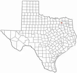 Location of Campbell, Texas