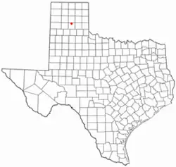 Location of Claude, Texas