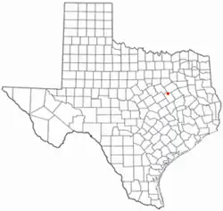 Location of Coolidge, Texas