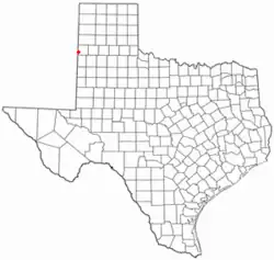 Location of Farwell, Texas