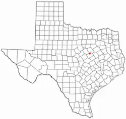 Location of Gholson, Texas