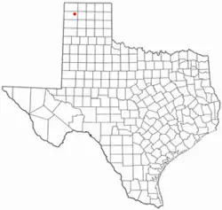 Location of Hartley, Texas