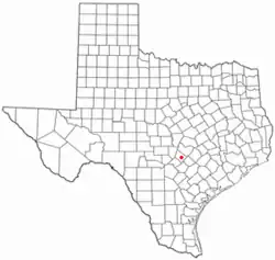 Location of Hays, Texas