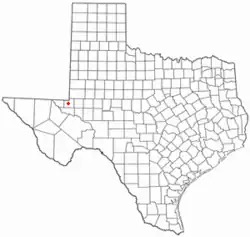 Location of Kermit, Texas